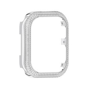 Sparkling Apple Watch® uyumlu kılıf, Gümüş Rengi