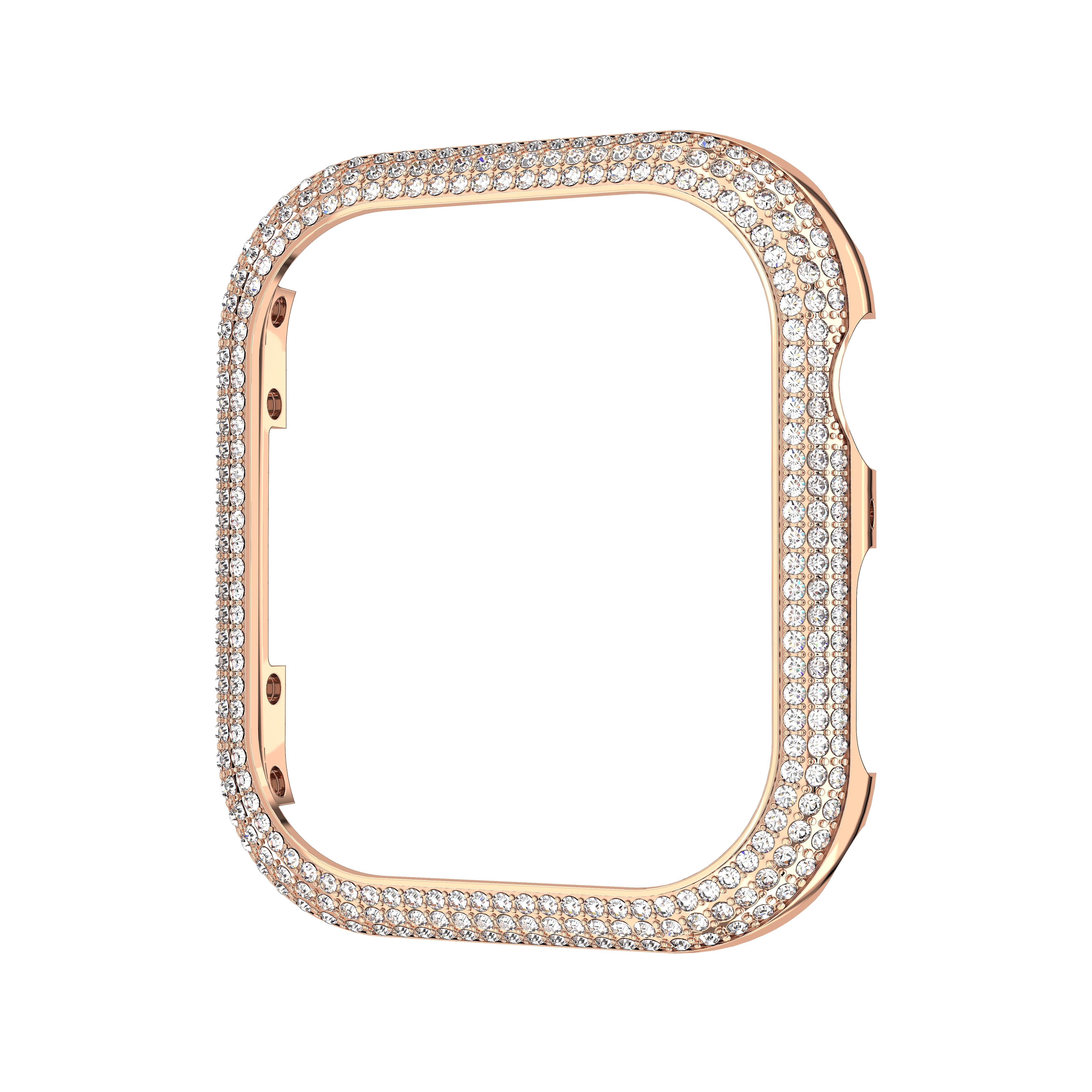 Sparkling Apple Watch® uyumlu kılıf, Rose Altın tonu