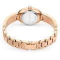 Crystal Rock Oval Saat, İsviçre Üretimi, Kristal bileklik, Gri, Pembe altın rengi yüzey