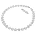 Ariana Grande x Swarovski Kolye, Yuvarlak kesim, Çiçek, Beyaz, Rodyum kaplama
