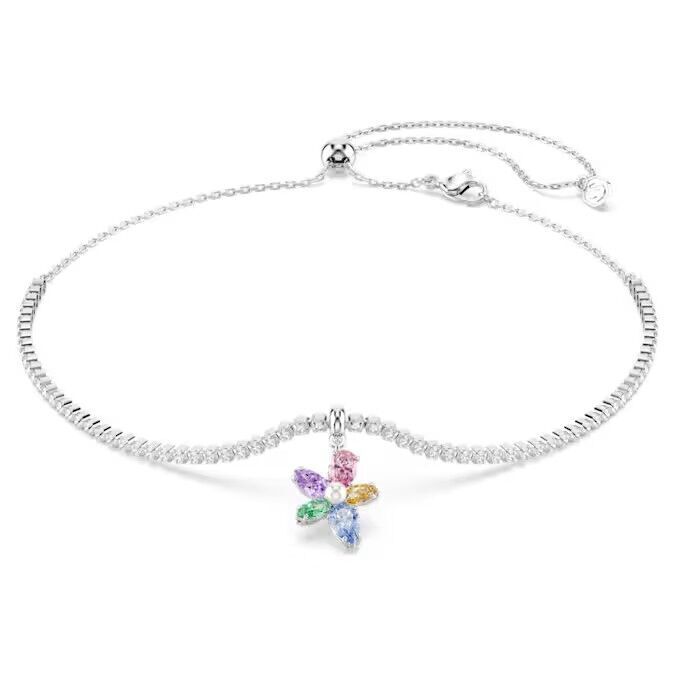 Ariana Grande x Swarovski Gerdanlık, Karışık kesimler, Çiçek, Çok renkli, Rodyum kaplama
