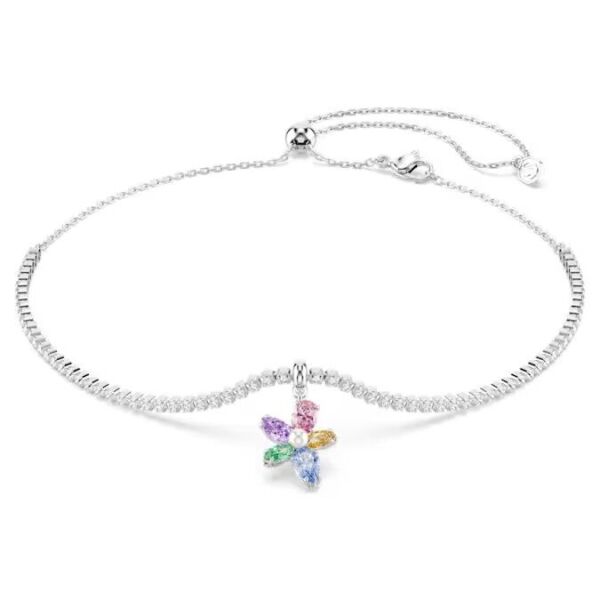 Ariana Grande x Swarovski Gerdanlık, Karışık kesimler, Çiçek, Çok renkli, Rodyum kaplama
