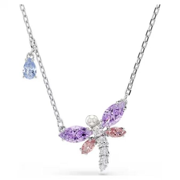 Ariana Grande x Swarovski Kolye, Karışık kesimler, Yusufçuk, Çok renkli, Rodyum kaplama