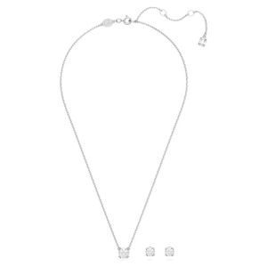 Stilla Set, Yuvarlak kesim, Beyaz, Rodyum kaplama - 5647663