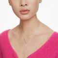 Attract Y-Kolye, Yuvarlak kesim, Pembe, Rodyum kaplama