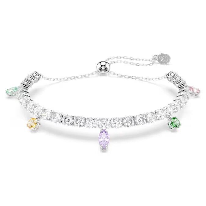 Ariana Grande x Swarovski Tennis bileklik, Karışık kesimler, Çok renkli, Rodyum kaplama