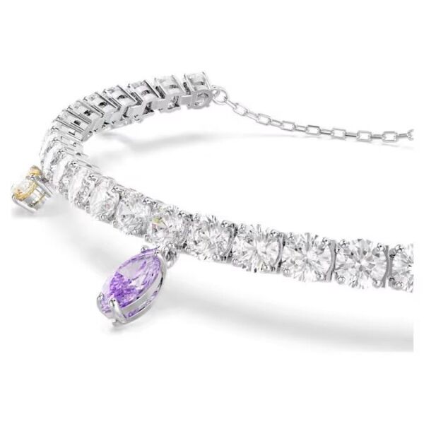 Ariana Grande x Swarovski Tennis bileklik, Karışık kesimler, Çok renkli, Rodyum kaplama