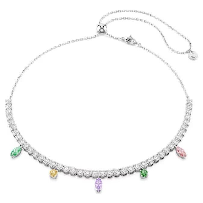 Ariana Grande x Swarovski Tennis kolye, Karışık kesimler, Çok renkli, Rodyum kaplama
