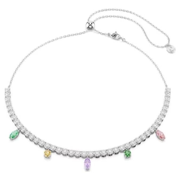 Ariana Grande x Swarovski Tennis kolye, Karışık kesimler, Çok renkli, Rodyum kaplama