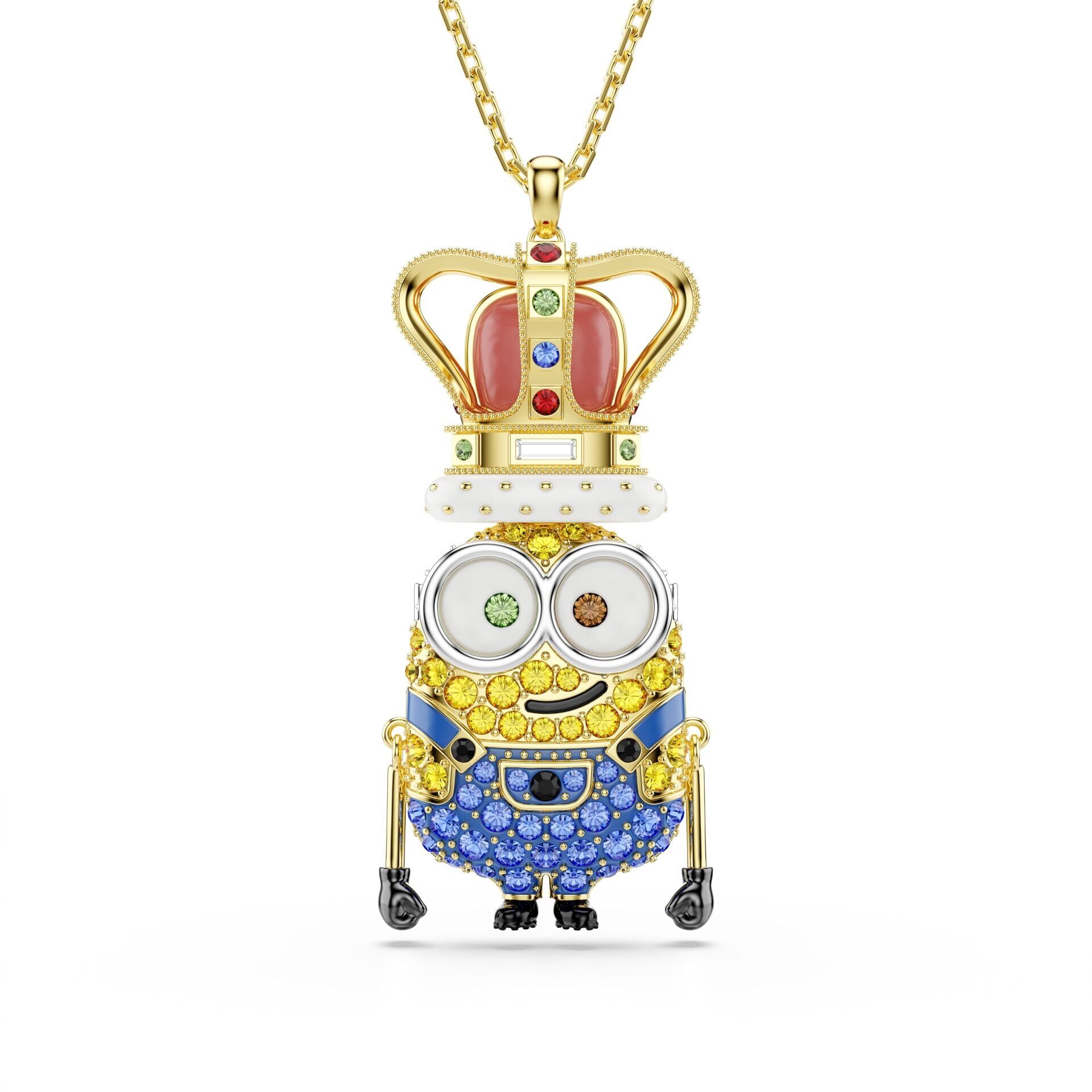 Minions King Bob Kolye, Pavé, Çok renkli, Altın rengi kaplama