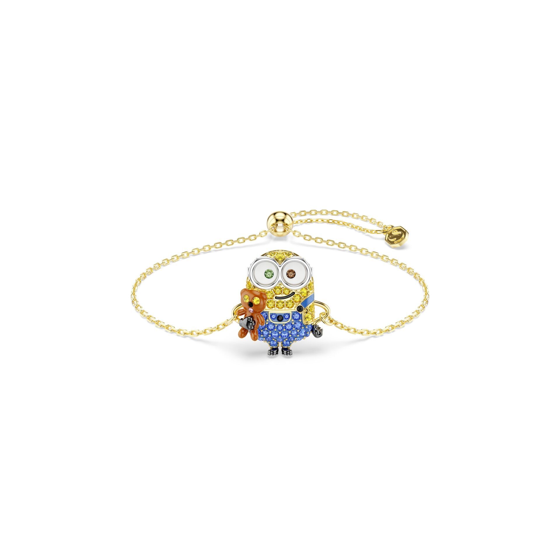 Minions Bob Bileklik, Pavé, Çok renkli, Altın rengi kaplama