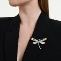 Ariana Grande x Swarovski Broş ve saç aksesuarı, Karışık kesimler, Yusufçuk, Yeşil, Rodyum kaplama