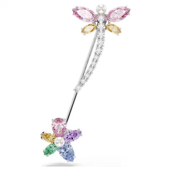 Ariana Grande x Swarovski Broş, Karışık kesimler, Yusufçuk, Çok renkli, Rodyum kaplama