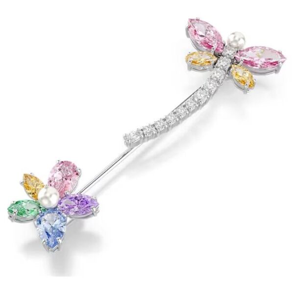 Ariana Grande x Swarovski Broş, Karışık kesimler, Yusufçuk, Çok renkli, Rodyum kaplama