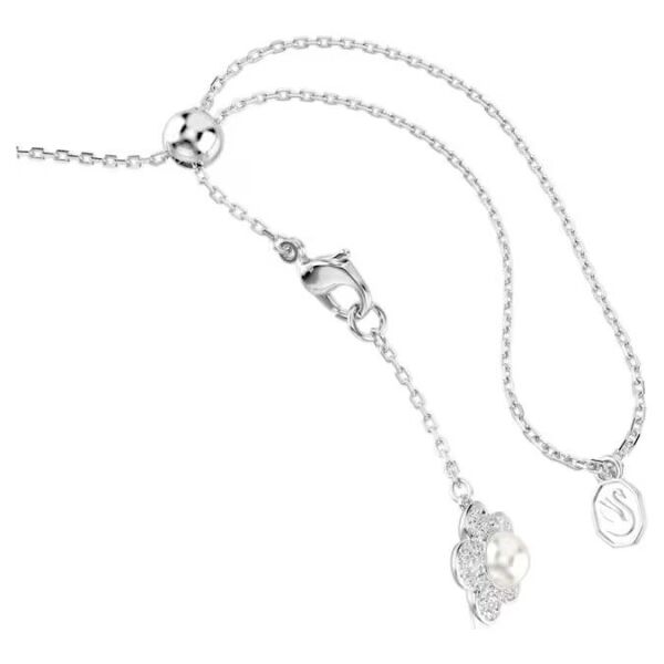Ariana Grande x Swarovski Gerdanlık, Kristal inci, Yuvarlak kesim, Beyaz, Rodyum kaplama