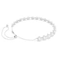 Ariana Grande x Swarovski Gerdanlık, Kristal inci, Yuvarlak kesim, Beyaz, Rodyum kaplama
