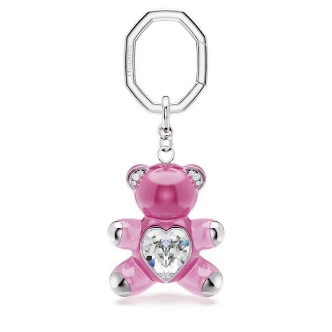 Teddy Anahtarlık, Ayıcık, Pembe, Rodyum kaplama