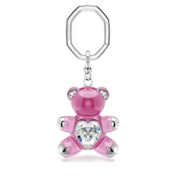 Teddy Anahtarlık, Ayıcık, Pembe, Rodyum kaplama