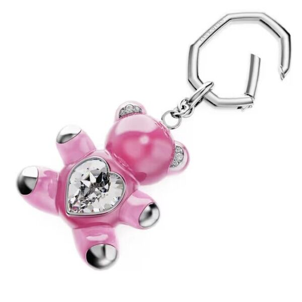 Teddy Anahtarlık, Ayıcık, Pembe, Rodyum kaplama