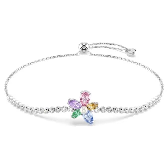 Ariana Grande x Swarovski Bileklik, Karışık kesimler, Çiçek, Çok renkli, Rodyum kaplama