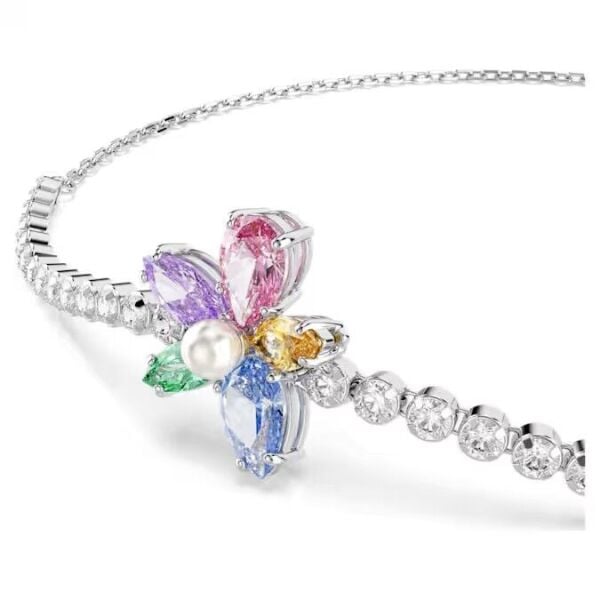 Ariana Grande x Swarovski Bileklik, Karışık kesimler, Çiçek, Çok renkli, Rodyum kaplama