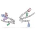 Ariana Grande x Swarovski kelepçe küpe, Karışık kesimler, Çok renkli, Rodyum kaplama