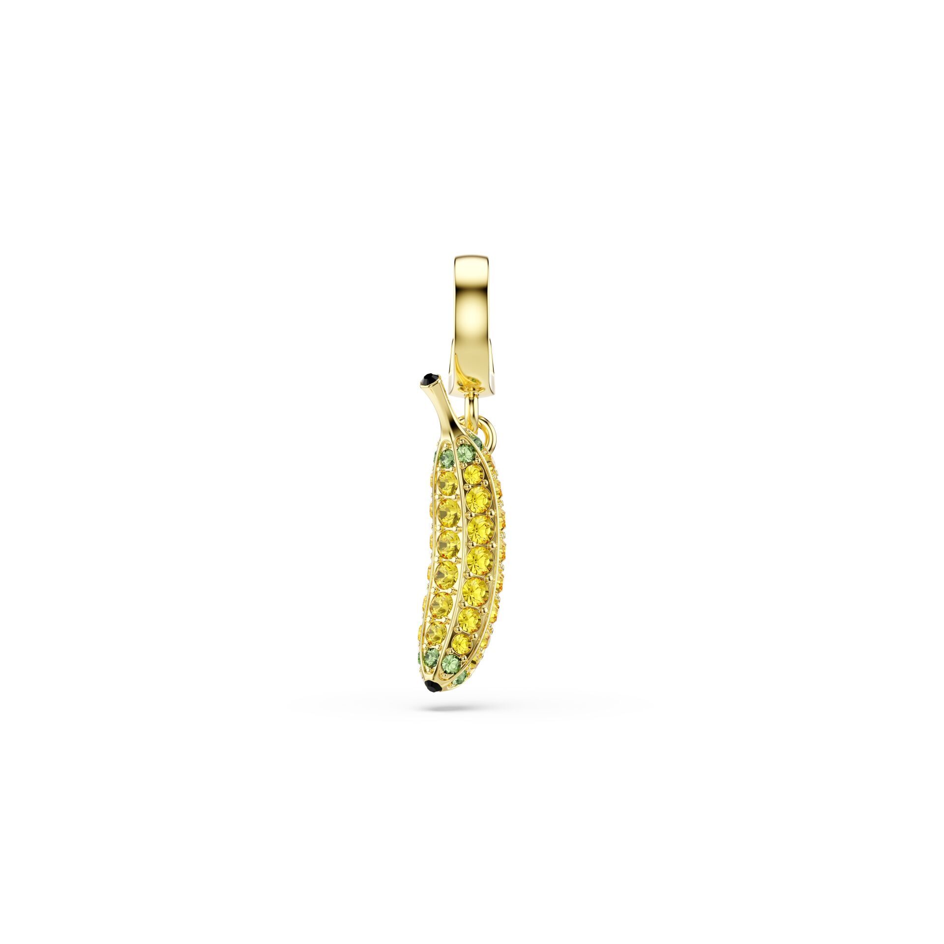 Minions Banana Charm, Pavé, Sarı, Altın rengi kaplama