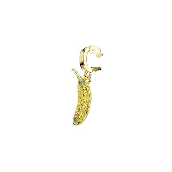 Minions Banana Charm, Pavé, Sarı, Altın rengi kaplama