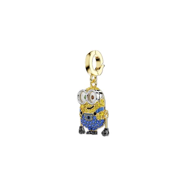 Minions Bob Charm, Pavé, Çok renkli, Altın rengi kaplama
