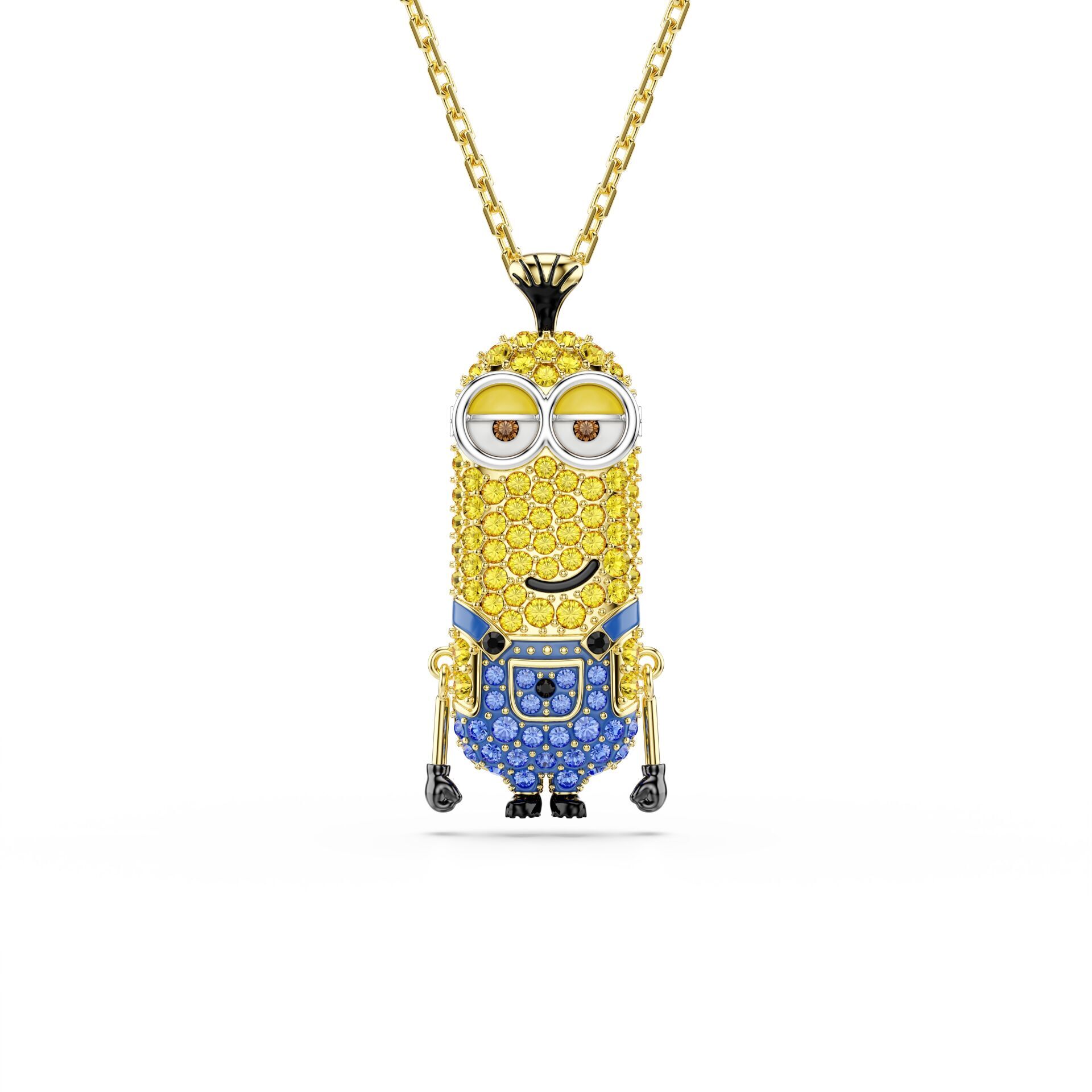Minions Kevin Kolye, Pavé, Çok renkli, Altın rengi kaplama