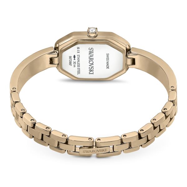 Dextera Bangle Saat, İsviçre Üretimi, Metal bileklik, Altın Rengi, Şampanya altın rengi yüzey