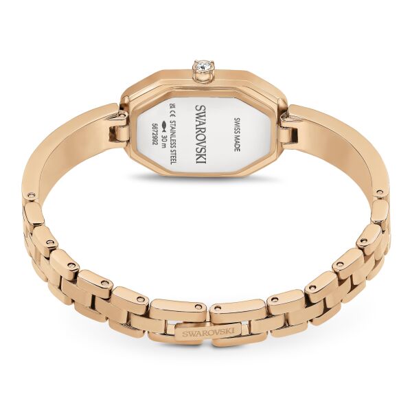 Dextera Bangle Saat, İsviçre Üretimi, Metal bileklik, Rose Altın tonu, Pembe altın rengi yüzey