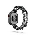 Sparkling Zincir kordon, Apple Watch® 40 mm ve 41 mm ile uyumlu, Siyah, Siyah yüzey