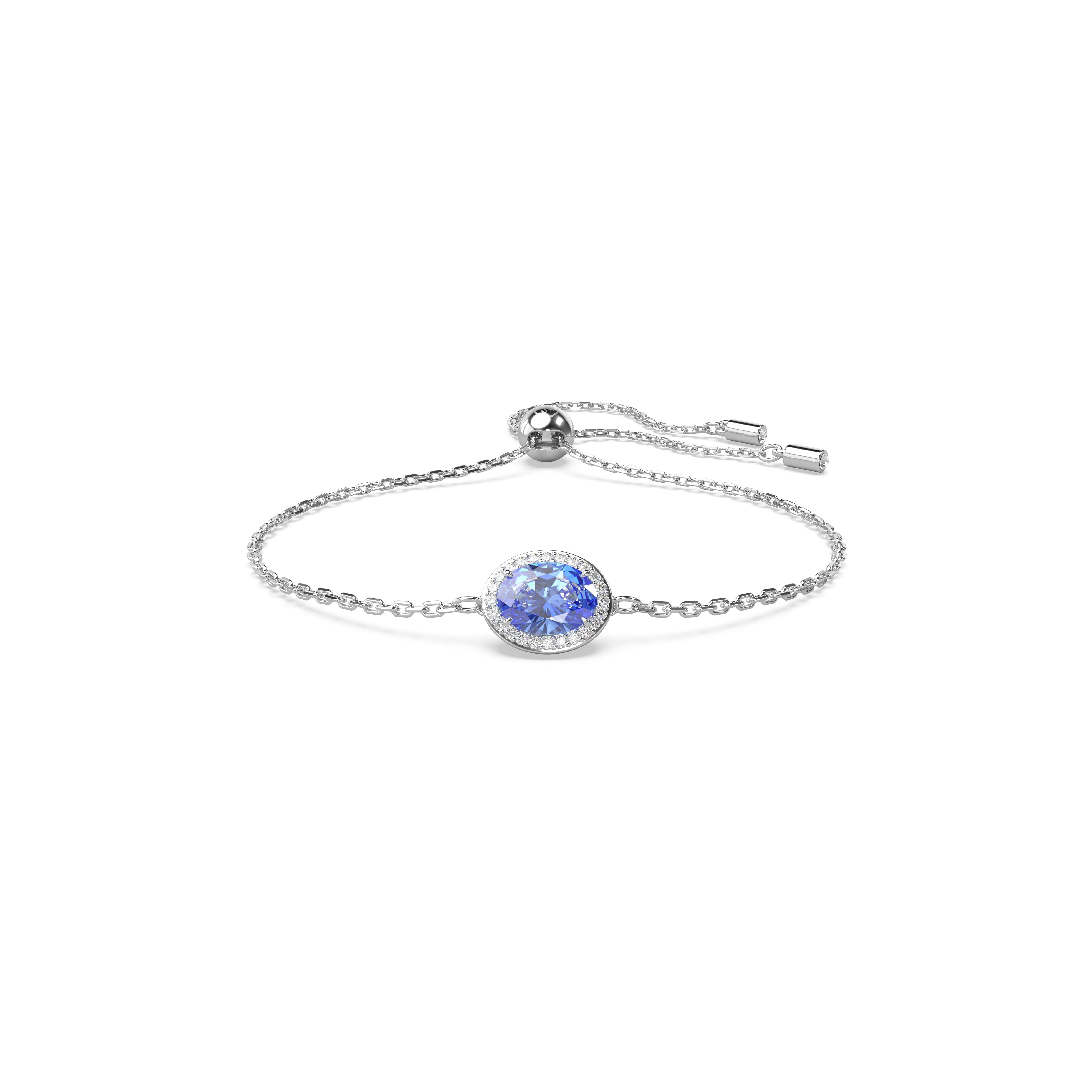 Una Angelic Bileklik, Oval kesim, Mavi, Rodyum kaplama M