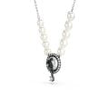 Swarovski Swan Set, Kuğu, Gri, Rodyum kaplama