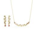 Constella Set, Karışık kesimler, Çok renkli, Altın rengi kaplama