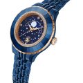 Octea moon Saat, İsviçre Üretimi, Metal bileklik, Mavi, Mavi yüzey