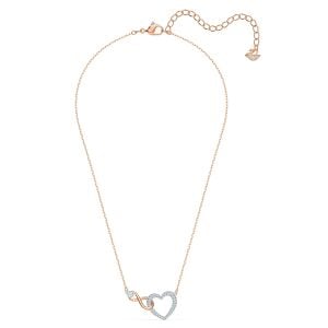 Hyperbola Heart Kolye, Beyaz, Karışık metal