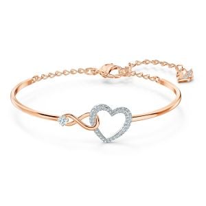 Hyperbola Heart Bileklik, Beyaz, Karışık metal M