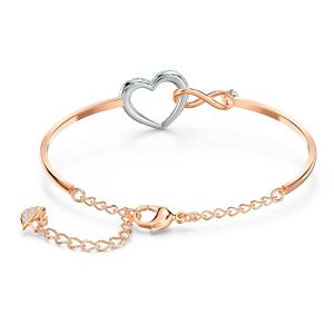 Hyperbola Heart Bileklik, Beyaz, Karışık metal M