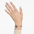 Swarovski Swan Bileklik, Kuğu, Siyah, Rutenyum kaplama S