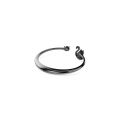 Swarovski Swan Bileklik, Kuğu, Siyah, Rutenyum kaplama M