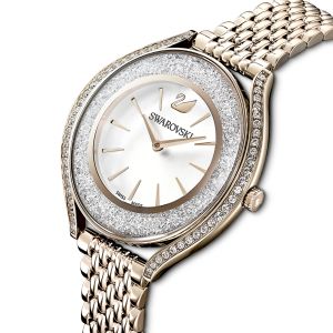 Crystalline Aura Saat, Metal bileklik, Altın Rengi, Şampanya altın rengi PVD
