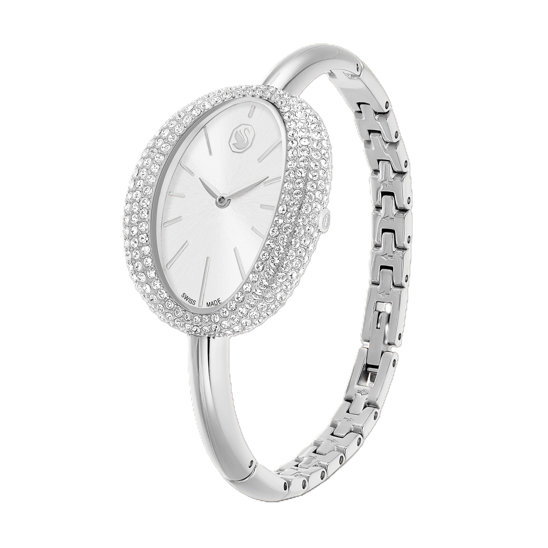 Imber bangle Saat, İsviçre Üretimi, Metal bileklik, Gümüş Rengi, Paslanmaz çelik