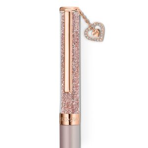 Crystalline Tükenmez Kalem, Pembe, Pembe altın rengi kaplama