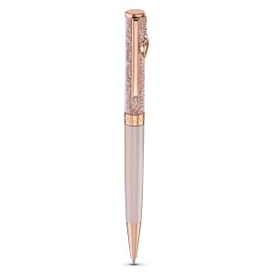 Crystalline Tükenmez Kalem, Pembe, Pembe altın rengi kaplama