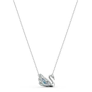Swan Kolye, Mavi, Rodyum kaplama