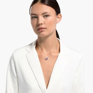 Swan Kolye, Mavi, Rodyum kaplama