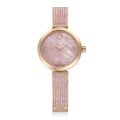 Illumina Saat, İsviçre Yapımı, Kristal bilezik, Pembe, Gül altın tonlu kaplama
