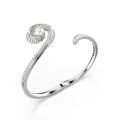 Ariana Grande x Swarovski Bileklik, Kristal inci, Baget kesim, Beyaz, Rodyum kaplama L